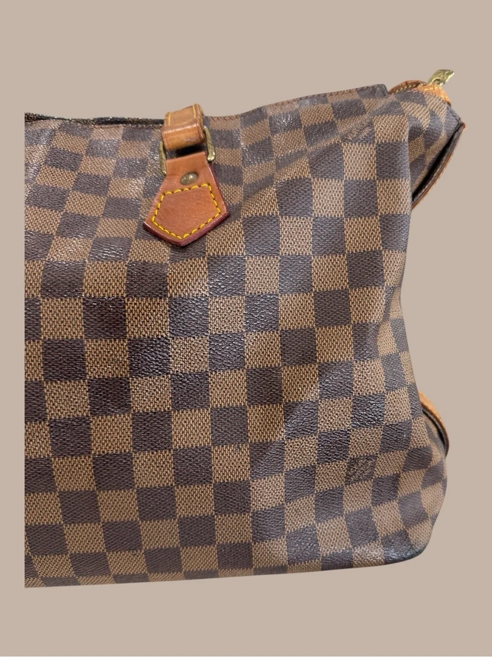 Louis Vuitton Limited Edition Centenaire Damier Columbine Zip Shoulder Bag